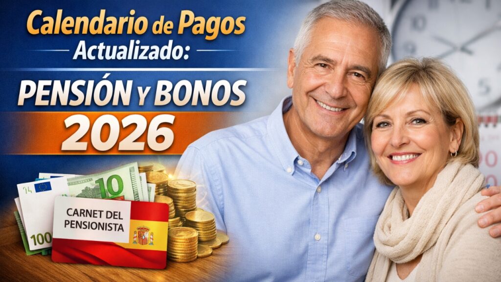 Calendario de pagos actualizado: pensión y bonos 2026