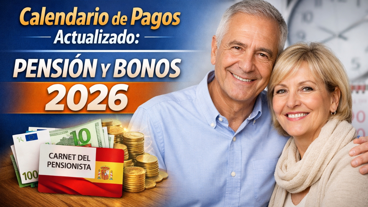 Calendario de pagos actualizado: pensión y bonos 2026