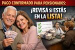 Pago confirmado para pensionados: revisa si estás en la lista