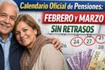 Calendario oficial de pensiones: febrero y marzo sin retrasos