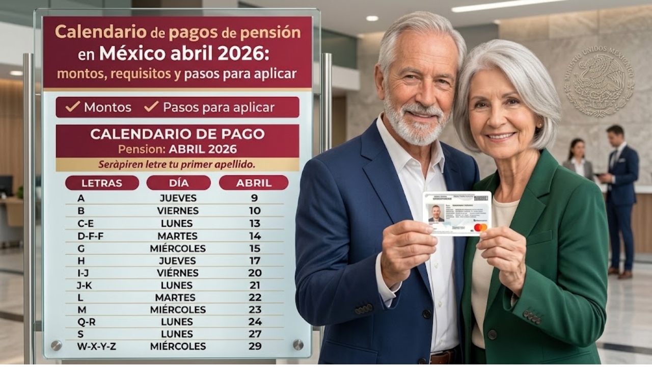Calendario de pagos para adultos mayores abril 2026: fechas y montos oficiales