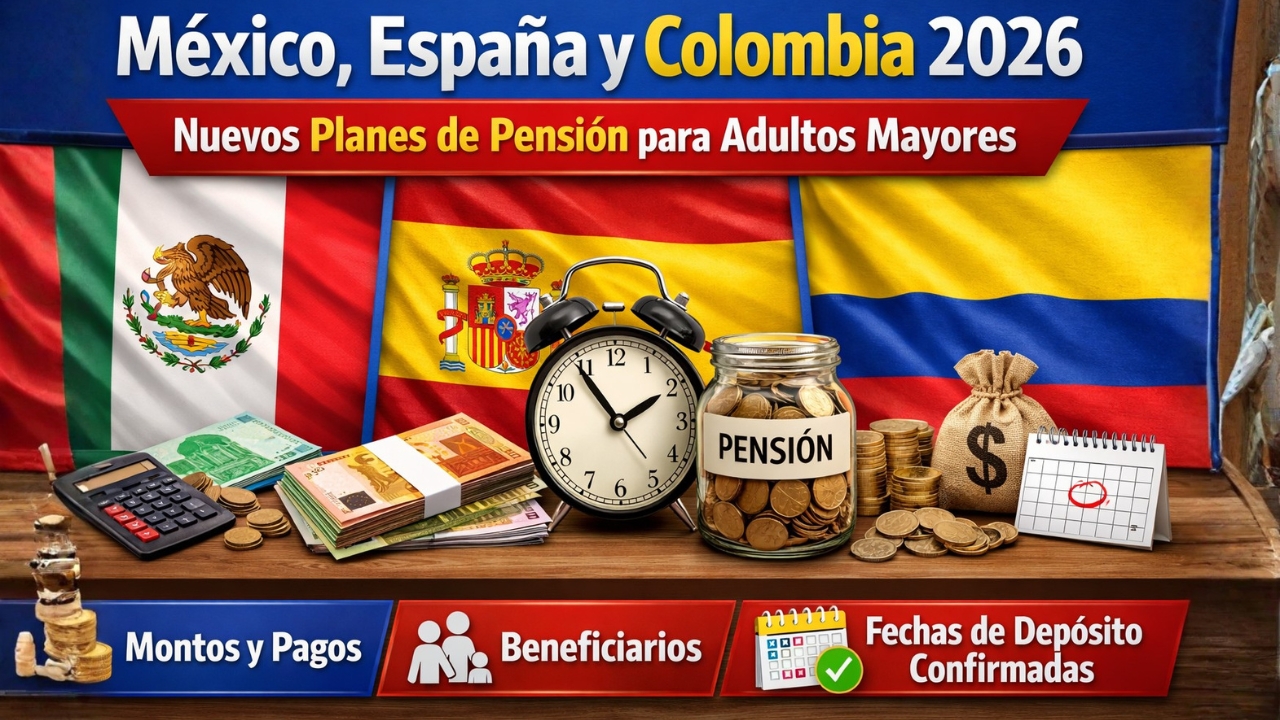 Nuevos Planes de Pensión para Adultos Mayores en México, España y Colombia – 2026