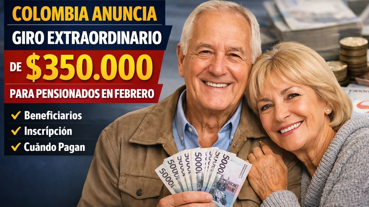 Giro Extraordinario de $350.000 para Pensionados en Colombia – Febrero 2026