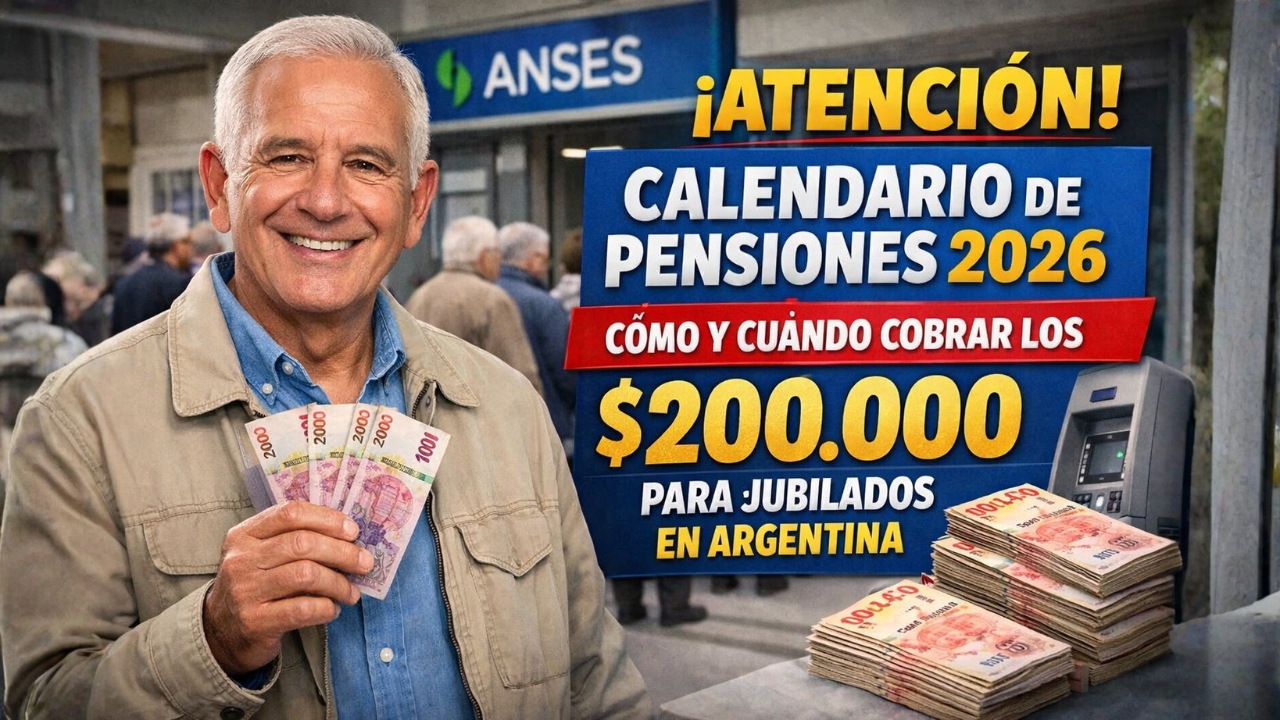 ¡Atención! Calendario de Pensiones 2026: Cómo y Cuándo Cobrar los $200.000 para Jubilados en Argentina